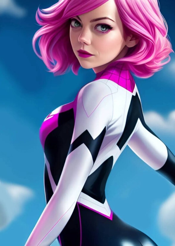Emma Stone as spectacular as spider Gwen