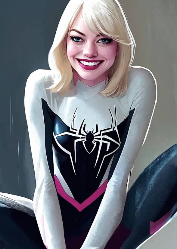 Emma Stone as spectacular ghost spider Kade