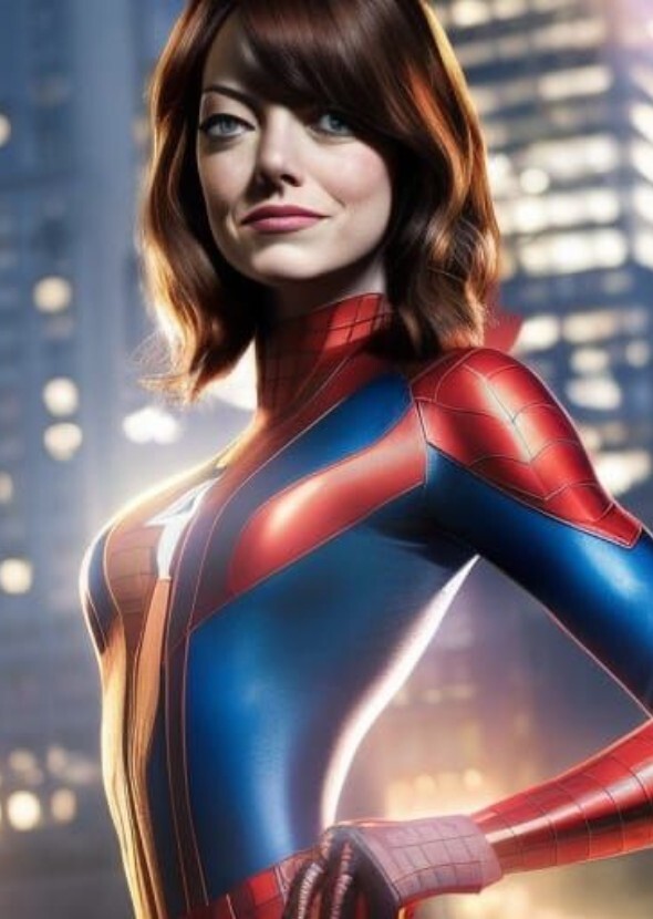 Emma Stone as spider girl Mayday Parker