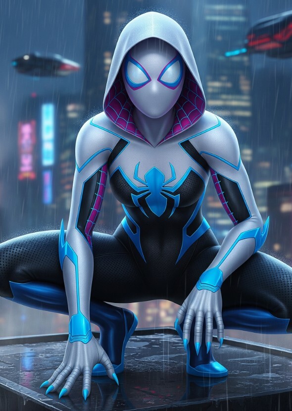 Emma Stone as spider Gwen 2099
