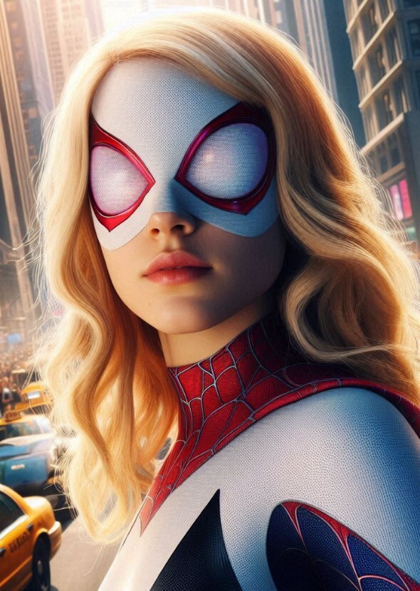 Emma Stone as spider Gwen Earth 65