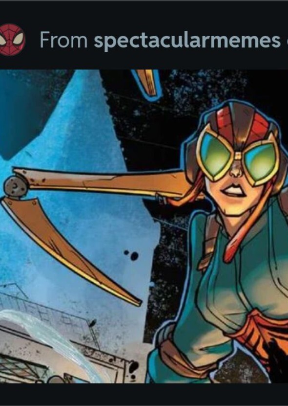 Emma Stone as spider lady Ben rilley aunt may beyond the spider verse.