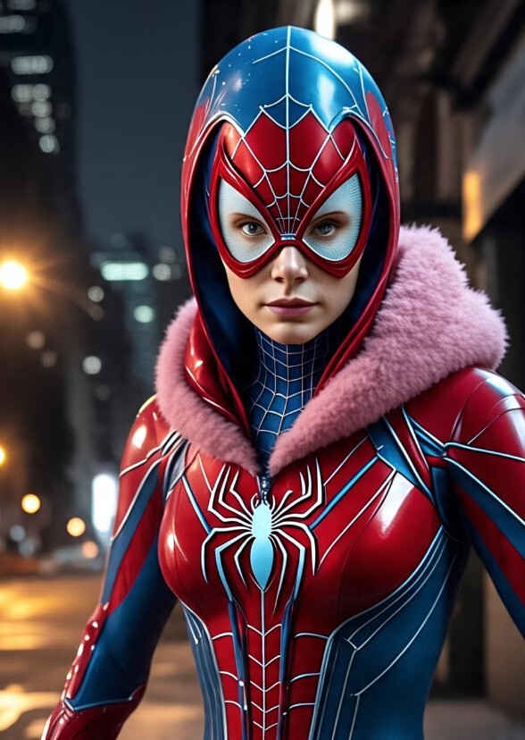 Emma Stone as spider man Gwen 2099.