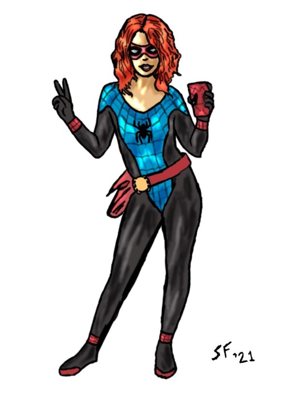 Emma Stone as Spiderling Ann May waston Parker.