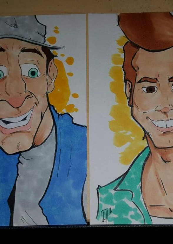Ernest and Ace Ventura
