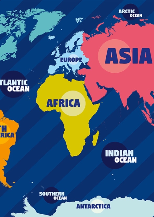 Face Claims Sorted by Continents