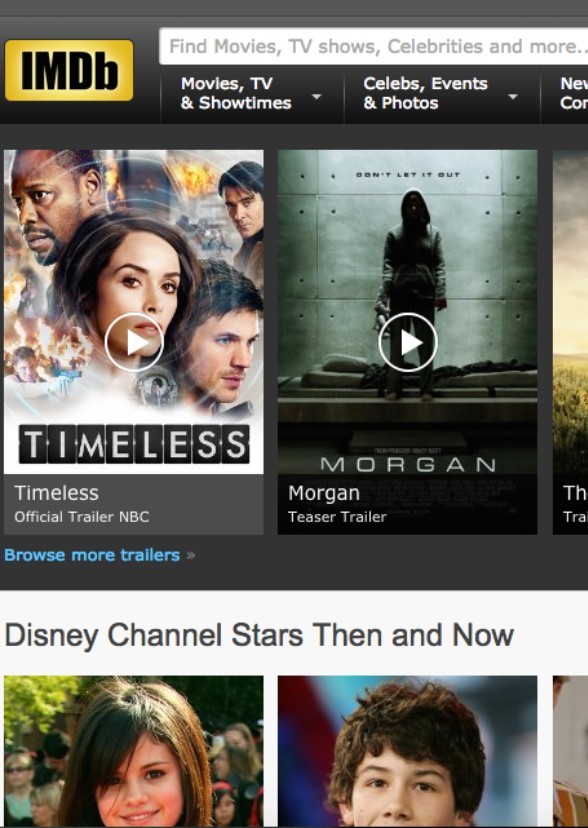 Face Claims Sorted by iMDB