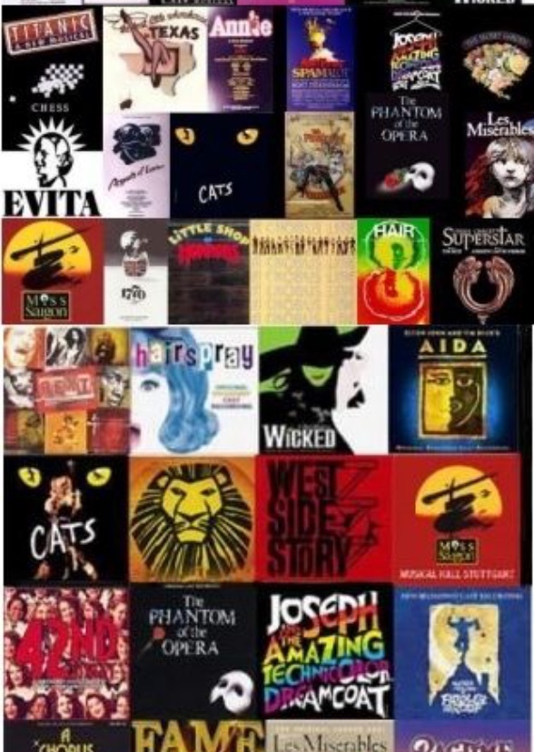 Face Claims Sorted by Musicals
