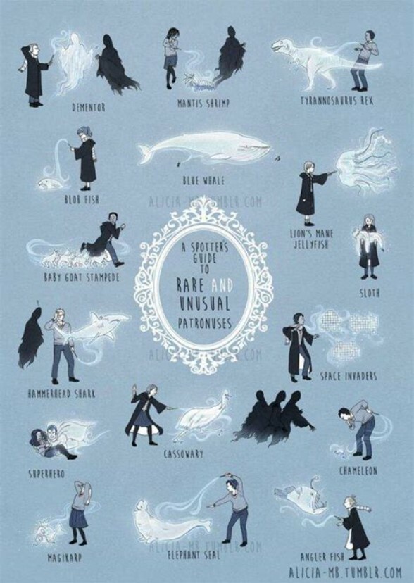 Fictional Characters Sorted By Their Patronuses