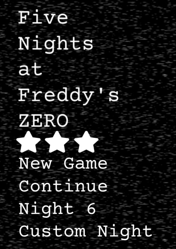 Five Nights at Freddy's Zero