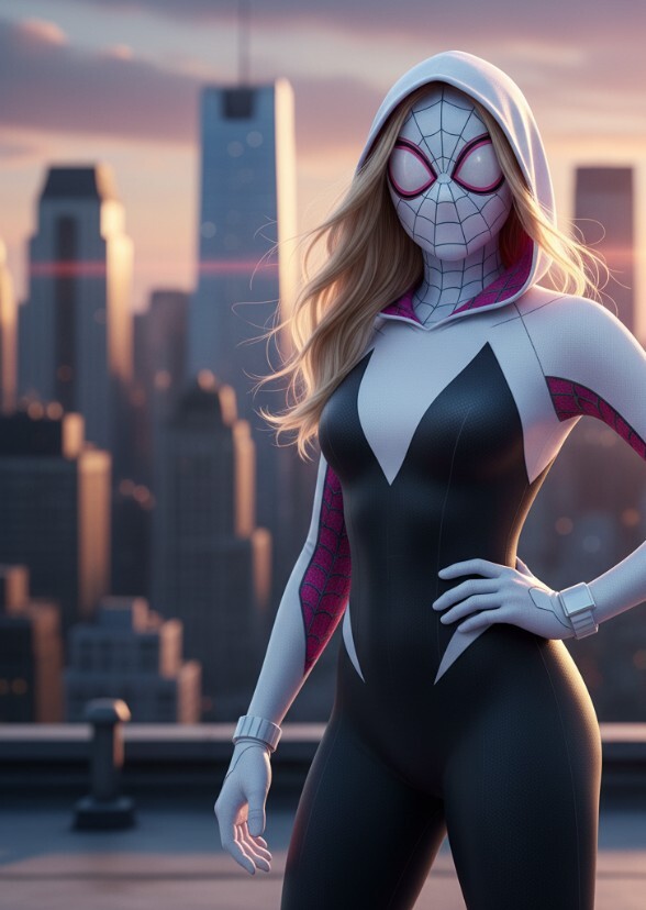 Florence Pugh as spider Gwen earth 65
