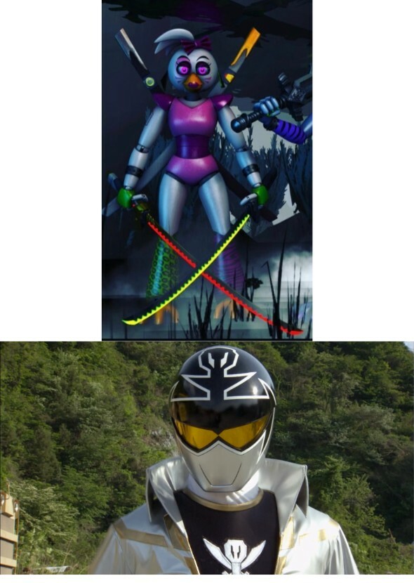 Glamrock Chica the GokaiSilver