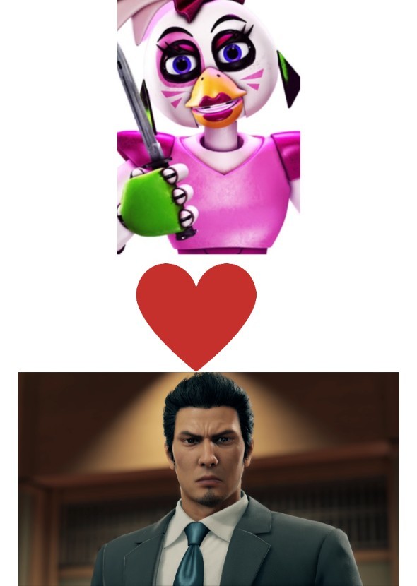Glamrock Chica X Kazuma Kiryu