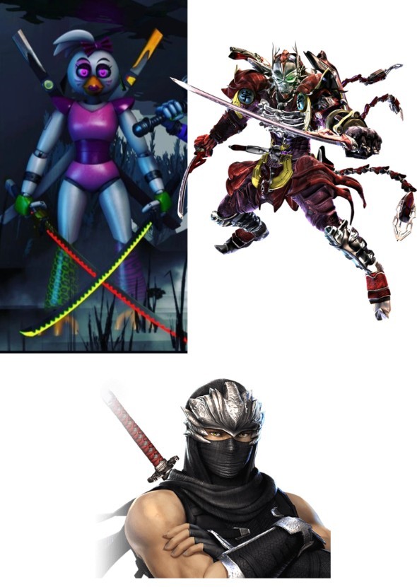 Glamrock Chica & Yoshimitsu's samurai lesson