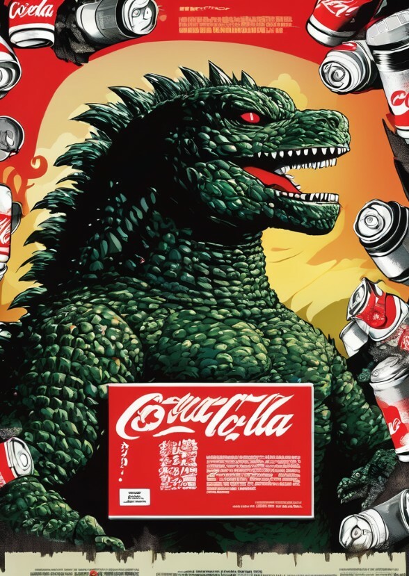 Godzilla Vs. Coke Cans (1998)