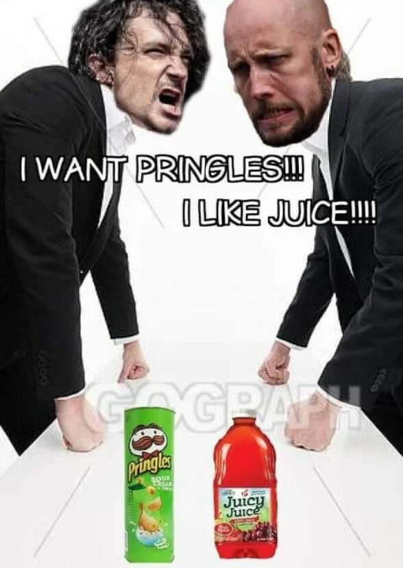 Gojira I want Pringles vs Meshuggah I like juice