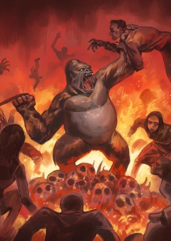 Gorilla vs 100 Humans