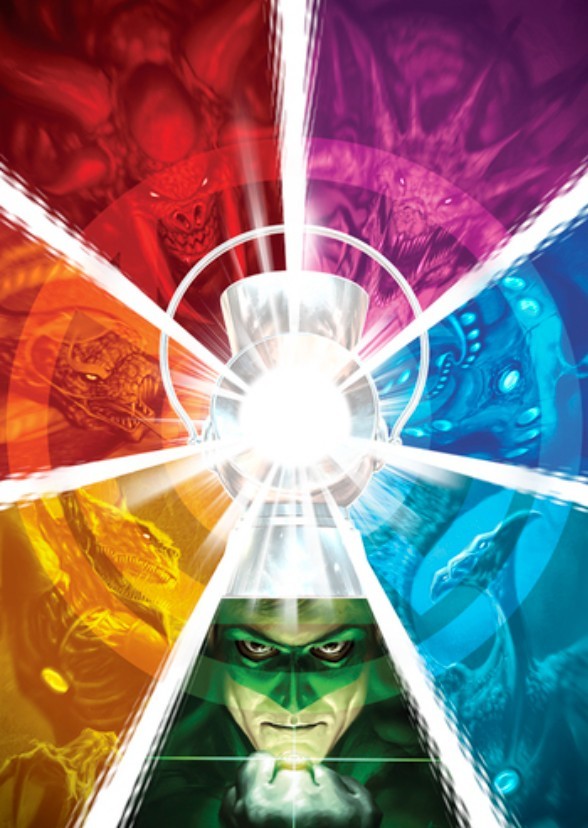 Green Lantern and The seven lights (DCEU)