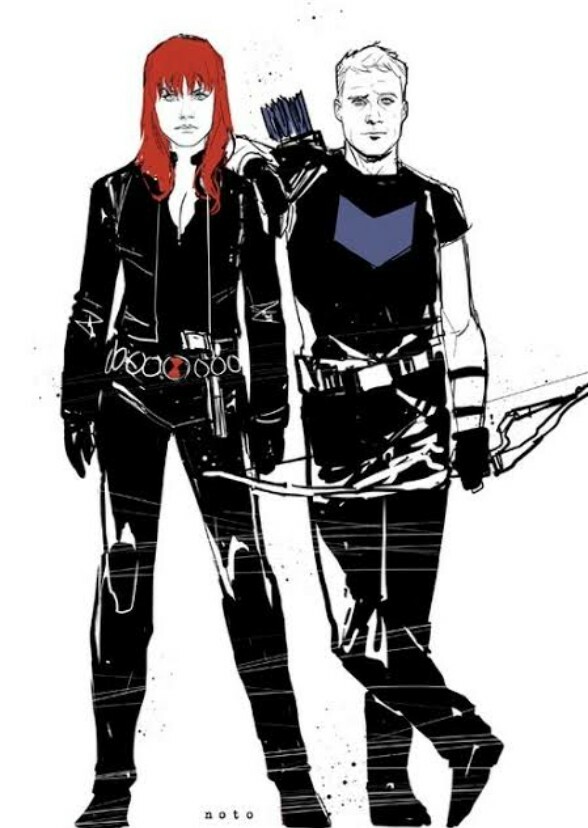 Hawkeye and Black Widow 
