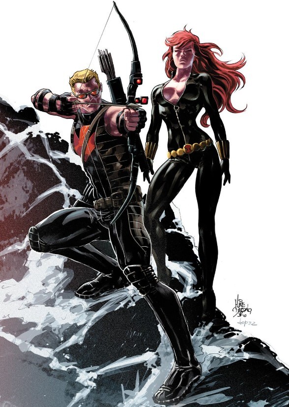 Hawkeye and Black Widow 
