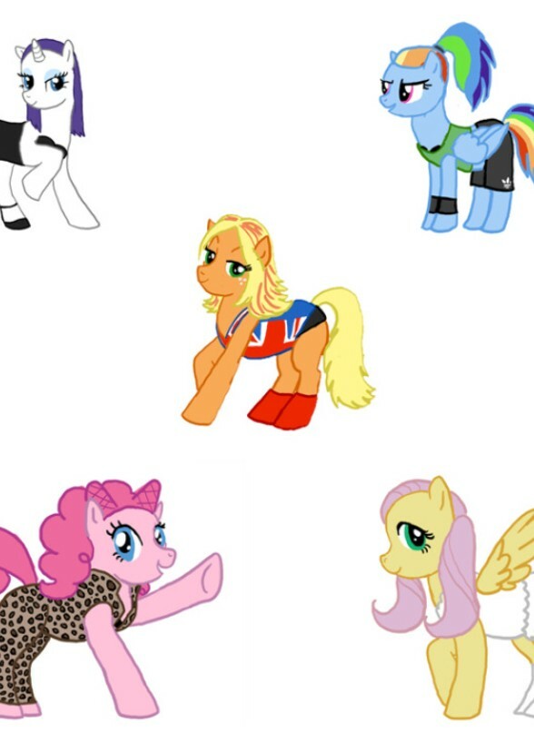 If the Mane 5(or 6)dressed as Spice Girls