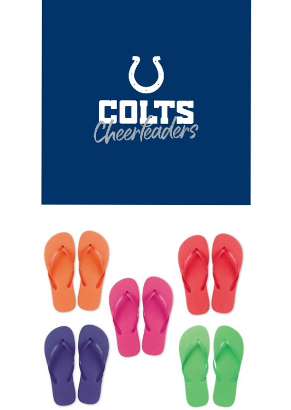 Indianapolis Colts Cheerleaders Wears Flip Flops
