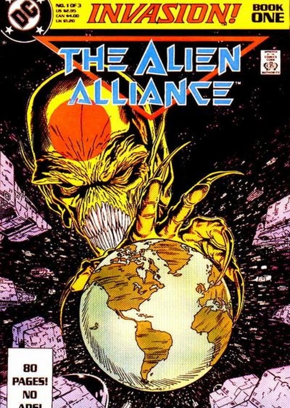 Invasion! (1989) with character roster from the comics