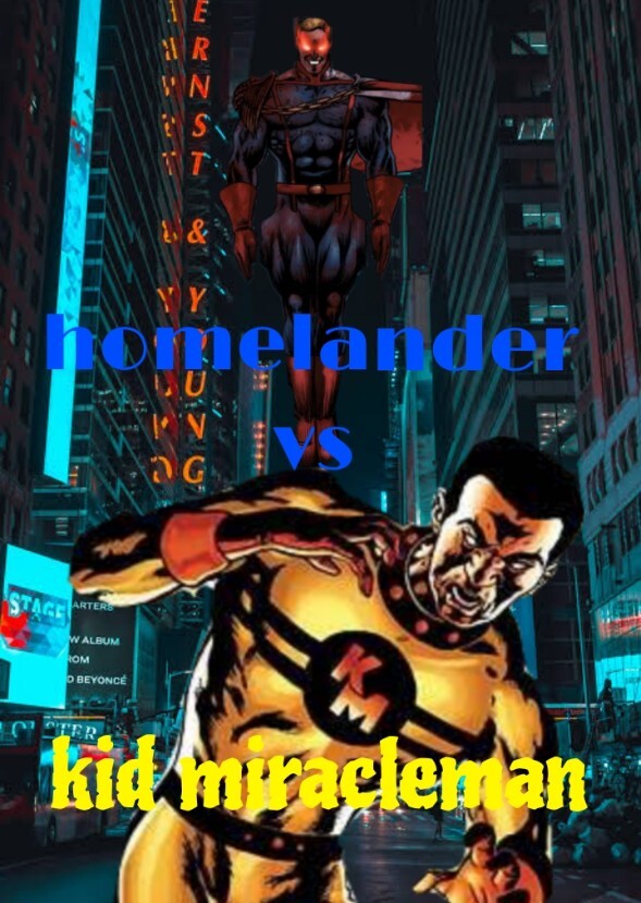 Johnny Bates/kid miracleman vs homelander (marvel comics Vs The Boys comics)