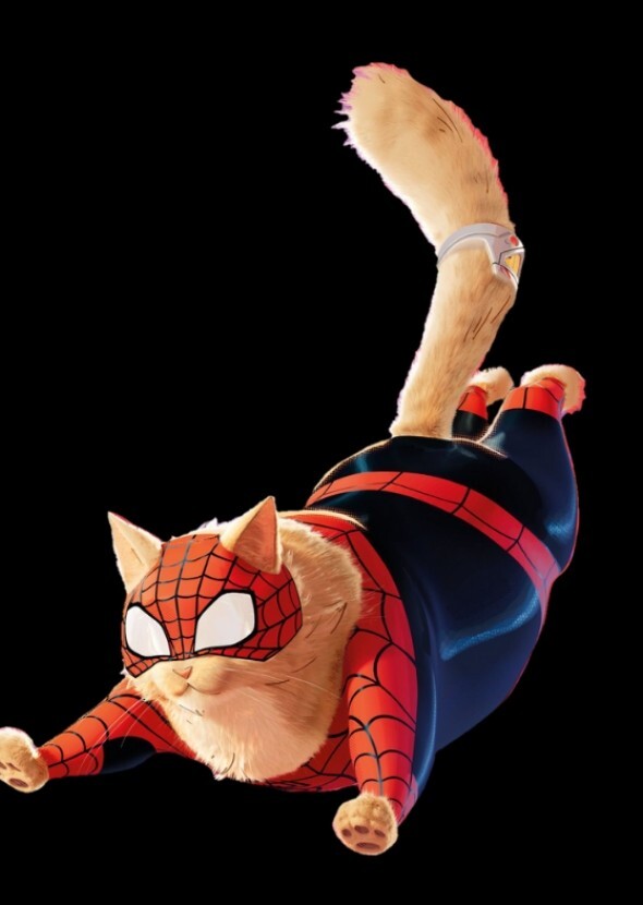 Josh gad A's spider man cat
