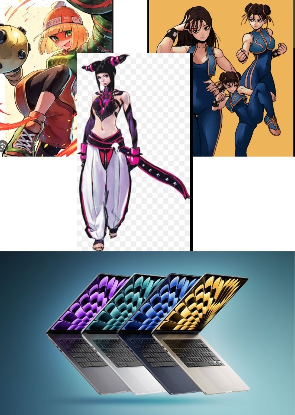 Juri, Cammy and Min Min get a MacBook Air 15