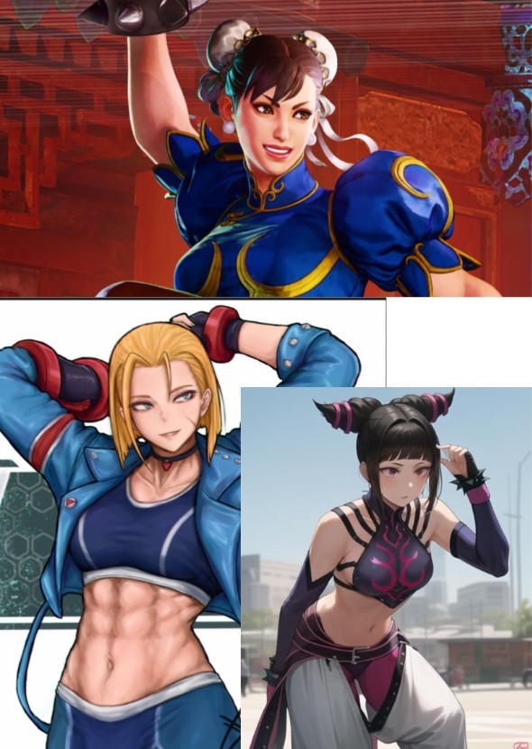 Juri, Cammy & Chun-Li react to Sabah dispute