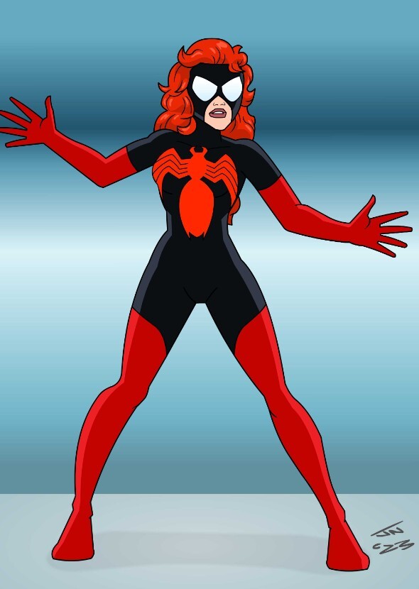 Katie Elizabeth shorter as crimson MJ