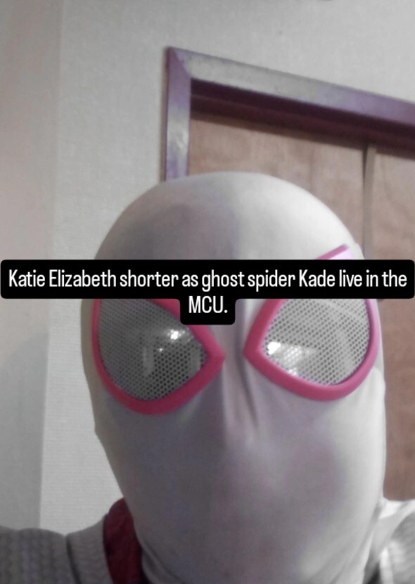 Katie Elizabeth shorter as ghost spider kade live in MCU