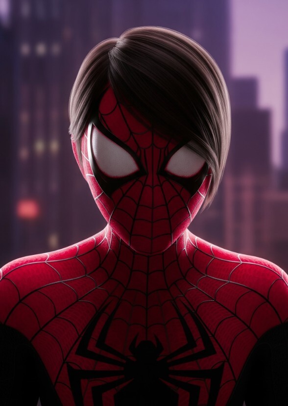 Katie Elizabeth shorter as Scarlett spider Kade