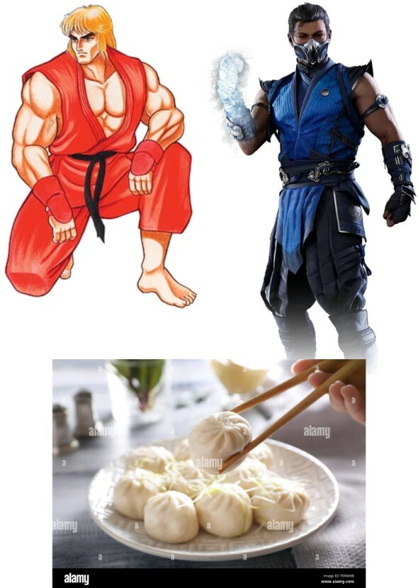 Ken Masters and Sub-Zero - Chopsticks fight