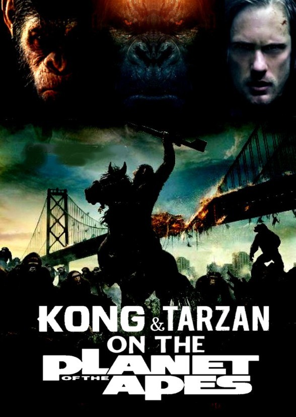 Kong and Tarzan on The Planet of the Apes