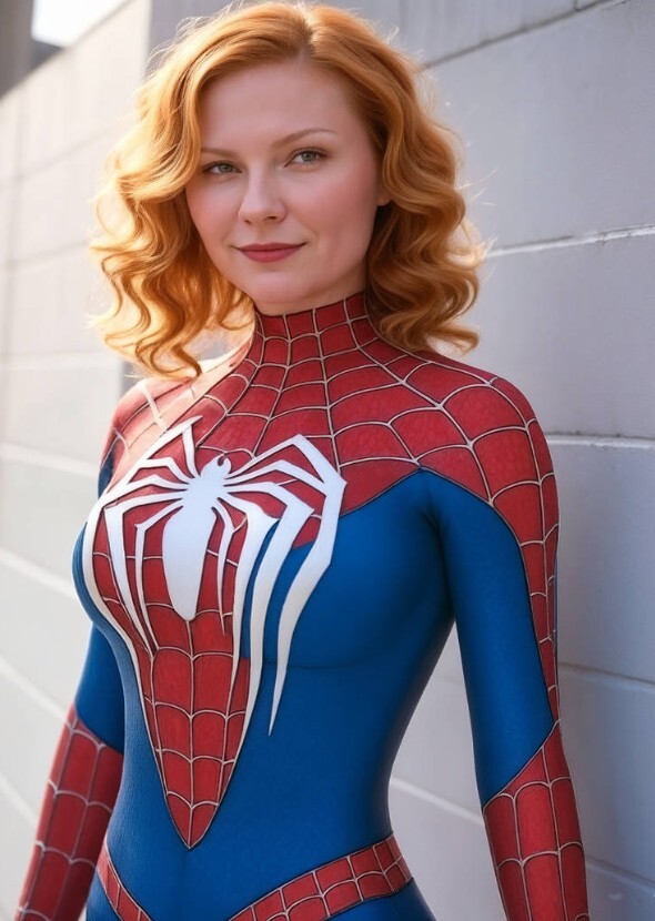 Kristen dunst as spider woman mj