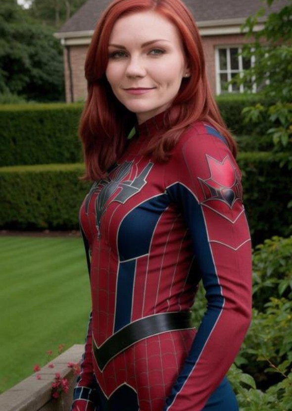 Kristen dunst as spider woman mj