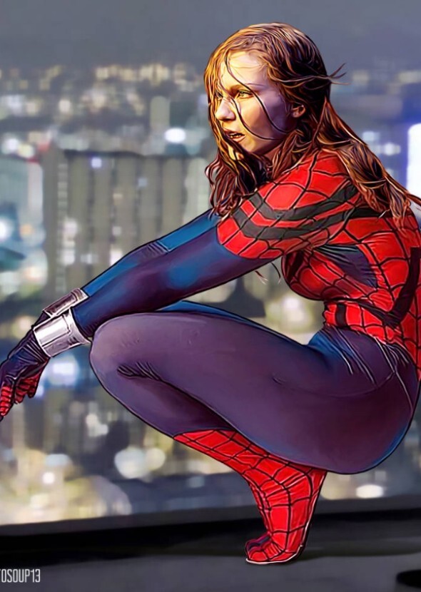 Kristen dunst as spider woman mj