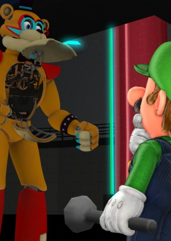 Luigi in Five Nights At Freddy's Security Breach 
