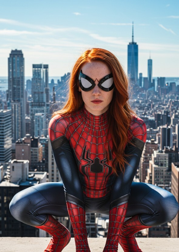 Madeline Cline A's Scarlet spider kade