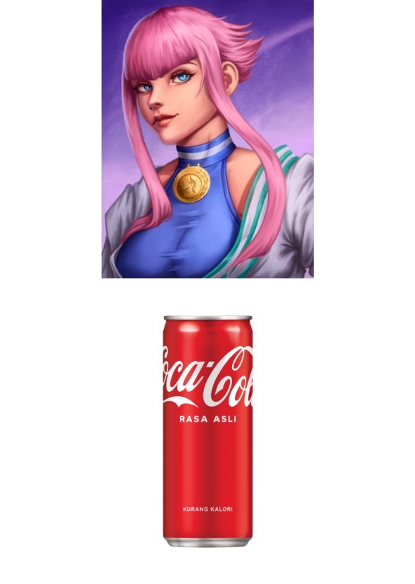 Manon Legrand tries out Coca-Cola