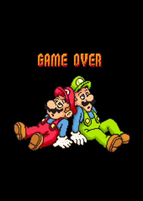 Mario and Luigi in a Black Screen