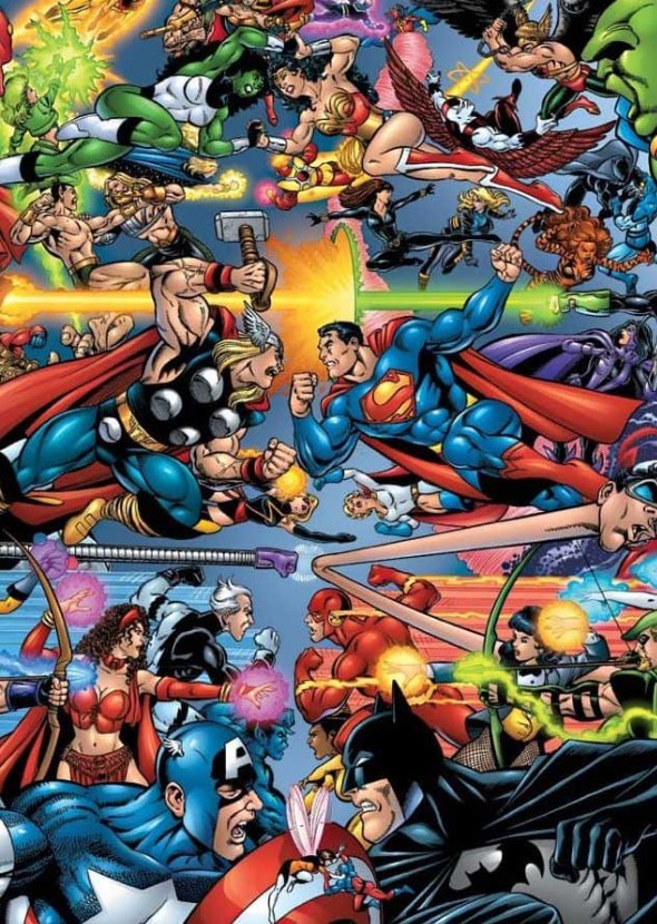 Marvel vs DC Part 1 Captain America vs Batman