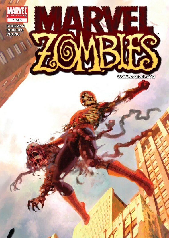 Marvel Zombies (2006) with character roster from the comics