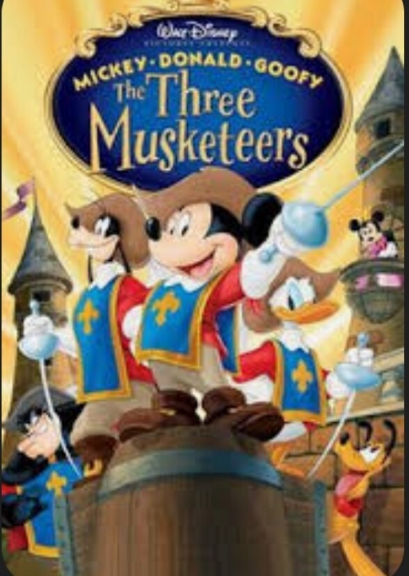 Mickey, Donald and goofy in:The three musketeers