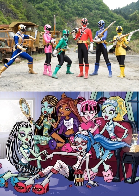 Monster High As Power Rangers Samurai