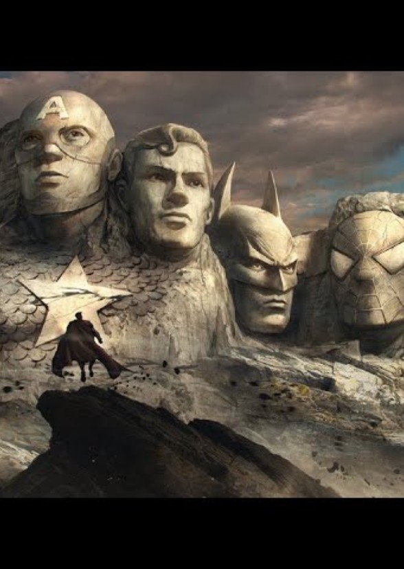 mount Rushmore of superheroes