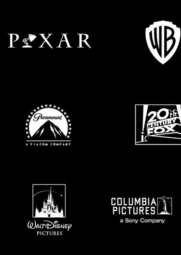 Movie Studios with cartoon mascots