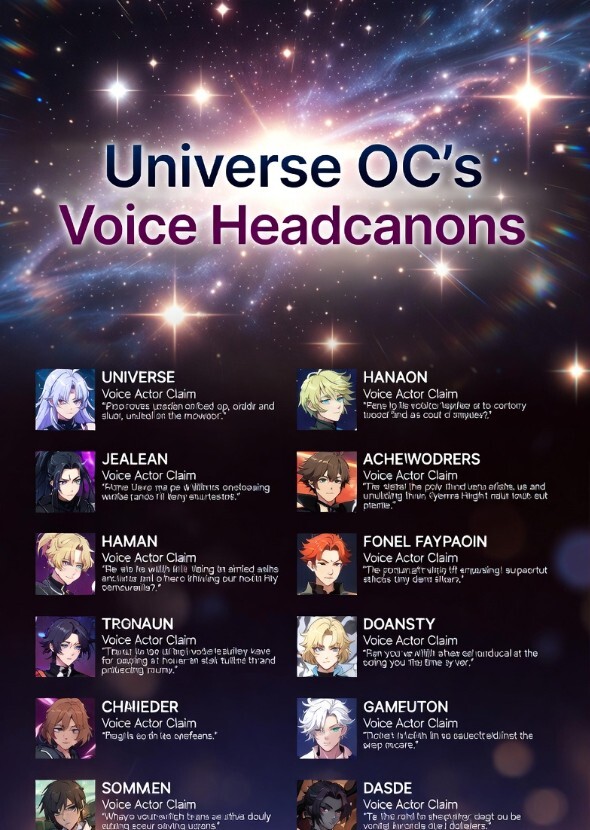 OC's Characters Voice headcanons